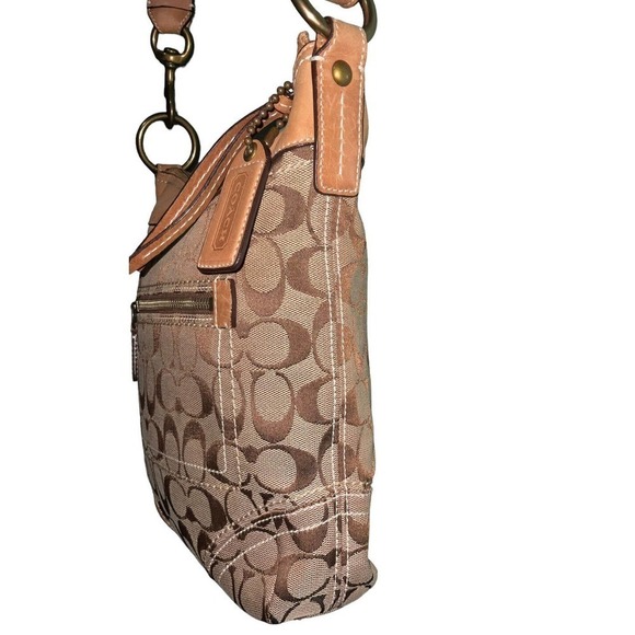 COACH SIGNATURE MONOGRAM FRONT POCKET CROSSBODY SHOULDER BAG - Picture 4 of 16